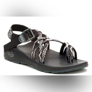 Chaco ZX/2 Classic Sandals Women’s 8 Paddle B+W Black White Toe Loop Hiking